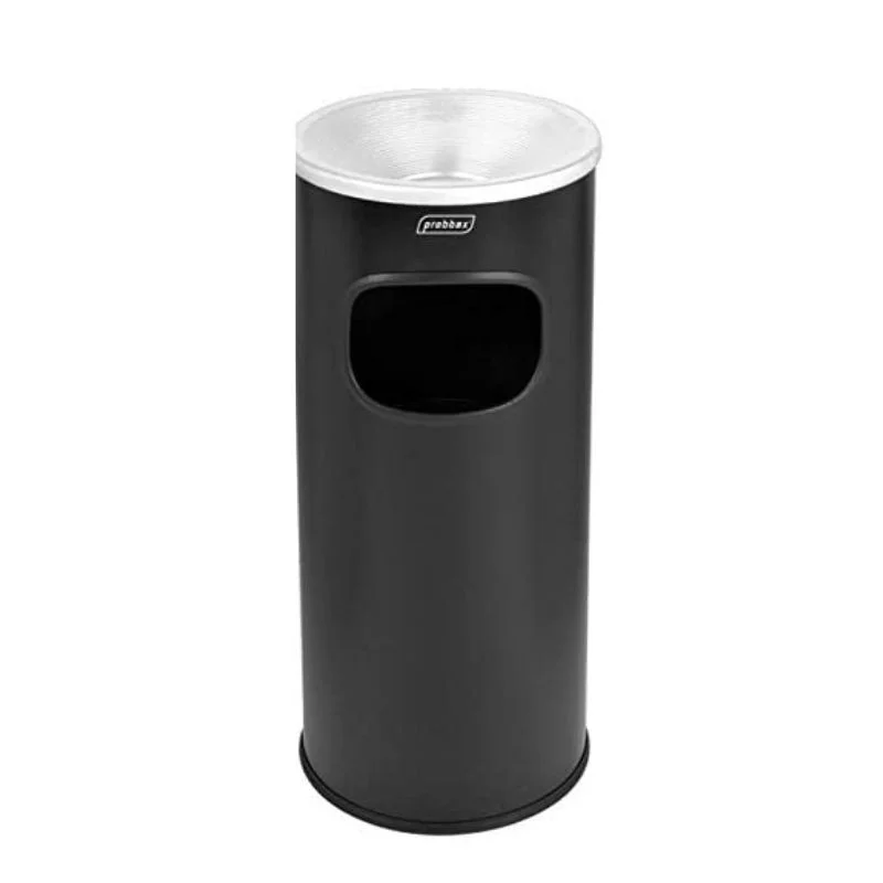 Produit De Marque Poubelle Borne à Cendrier Noire - 30 L