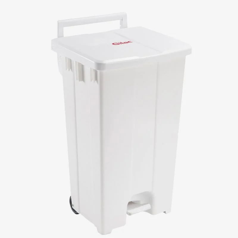 Meilleur Choix Container A Pedale 100L Couvercle Blanc