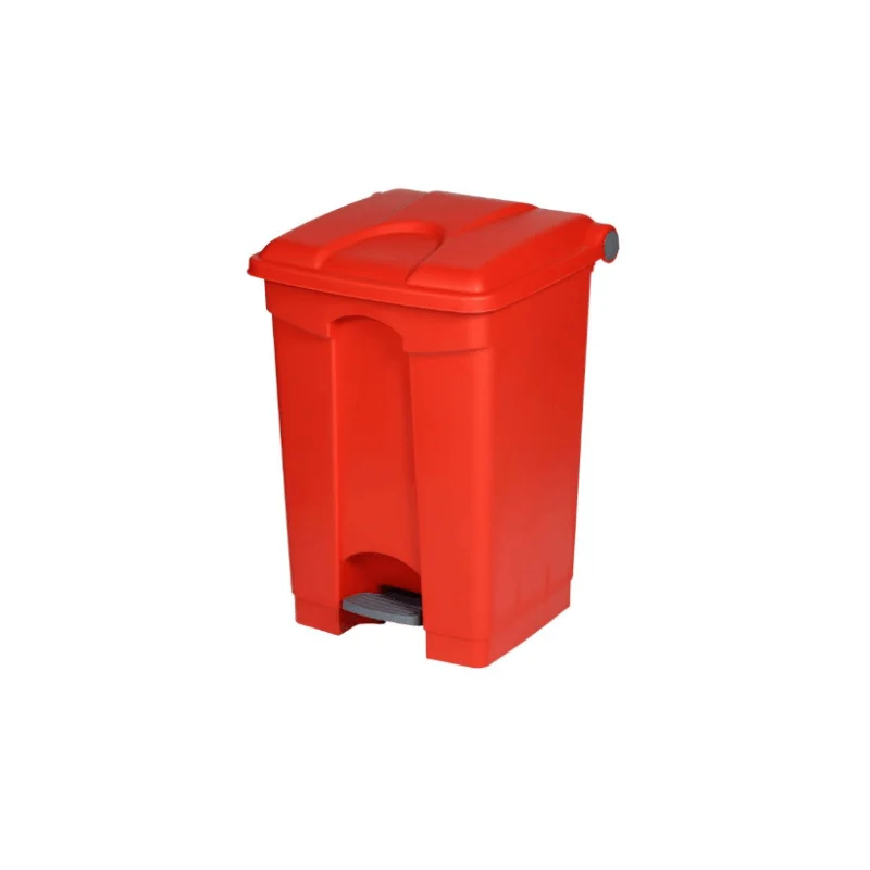 Poubelle à Pédale Rouge - 45 L Commande En Gros