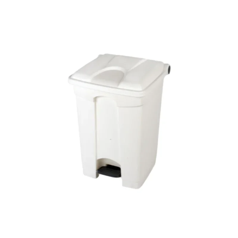 Poubelle à Pédale Blanche - 45 L Expédition Rapide