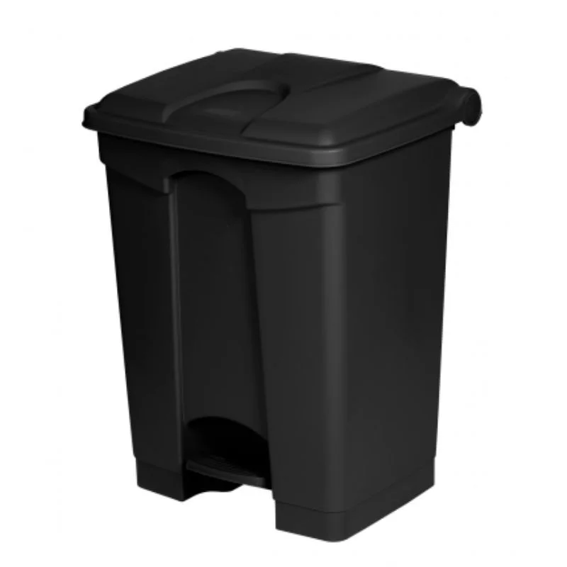 Poubelle Antibactérienne à Pédale Noire - 70 L Offre Exclusive