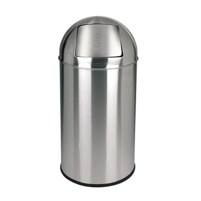 Poubelle Push Inox Miroir - 40 L Livraison Gratuite