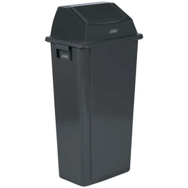 Soldes Collecteur de Déchets Mural Gris - 80 L