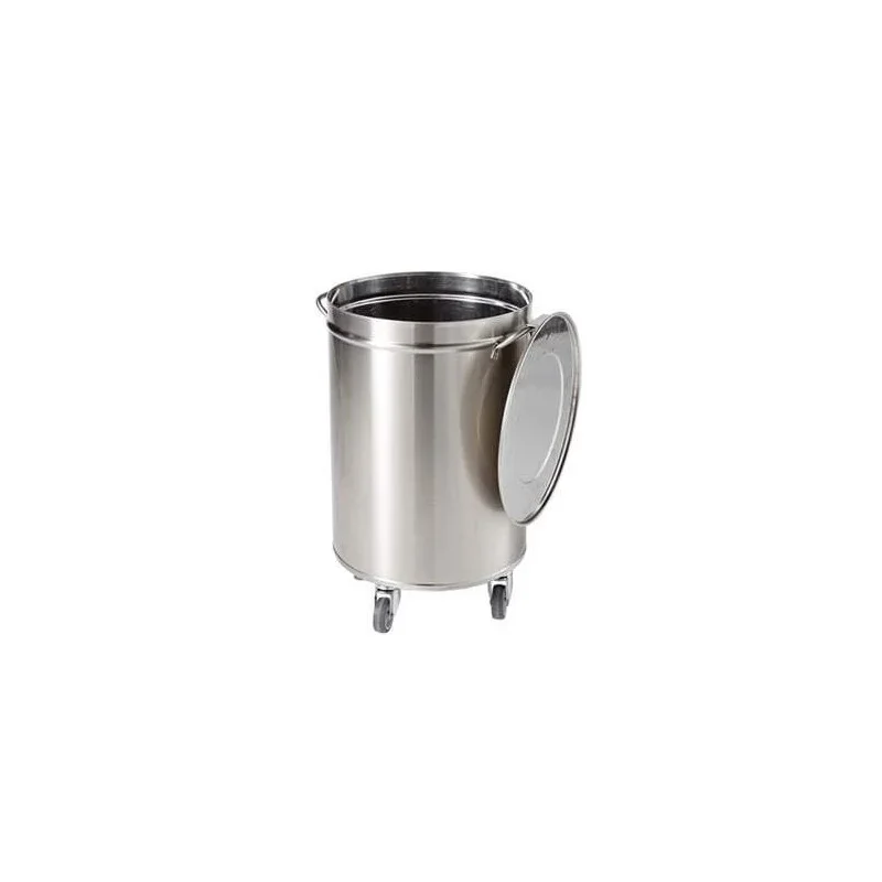 Poubelle Inox Manuelle - 50 L Seulement Aujourd’hui