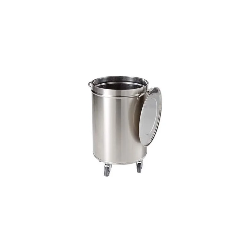 Meilleur Prix Poubelle Inox Manuelle - 90 L