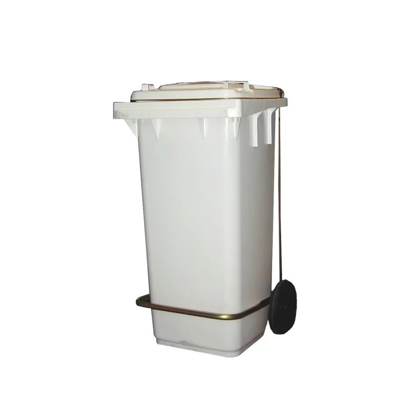 Poubelle Blanche à Pédale - 240 L Promotion Saisonnière