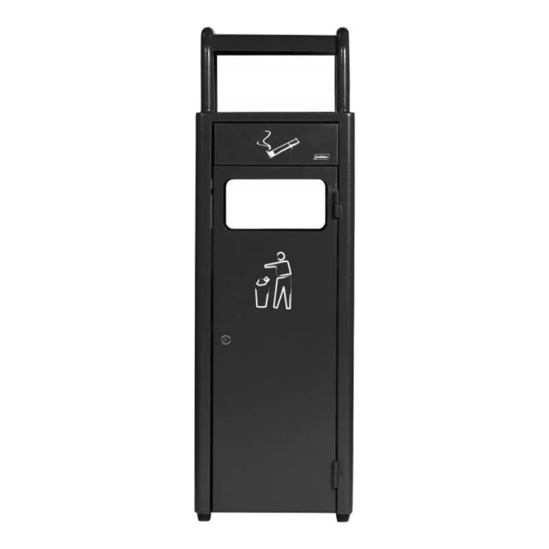 Conteneur avec Cendrier - 24 L - Gris Anthracite Livraison Gratuite