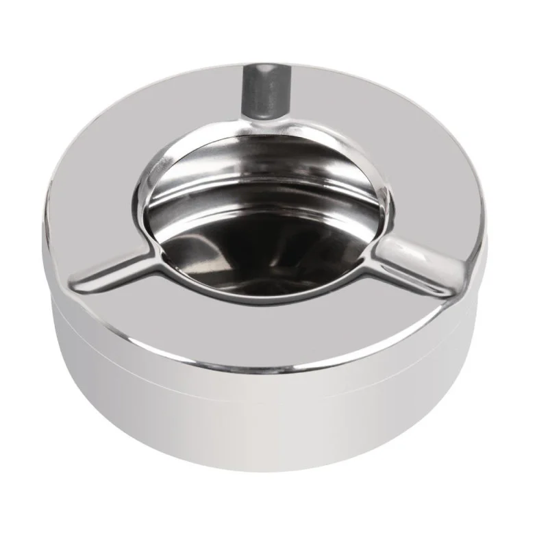 Cendrier en Inox Anti-vent - Ø 90 mm - Lot de 6 Bon Plan