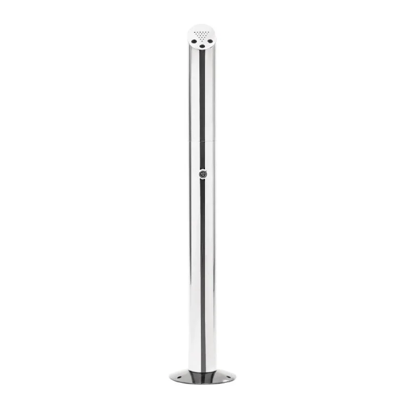 Commande En Gros Cendrier Poteau Fixable au Sol en Inox - Ø 75 mm