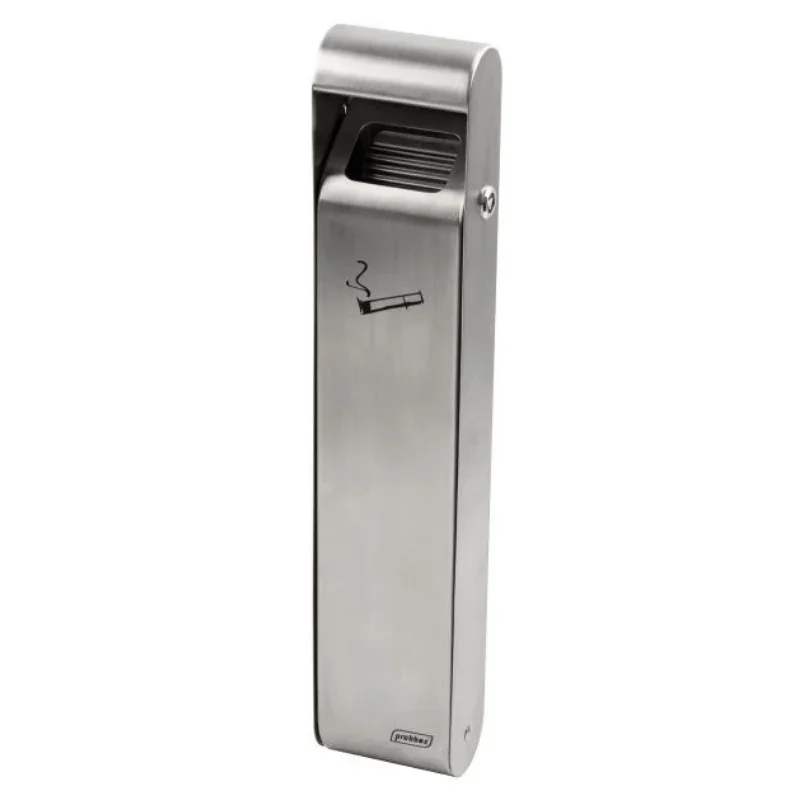 Cendrier Mural Slim Inox Satiné - 3 L Usine Directe