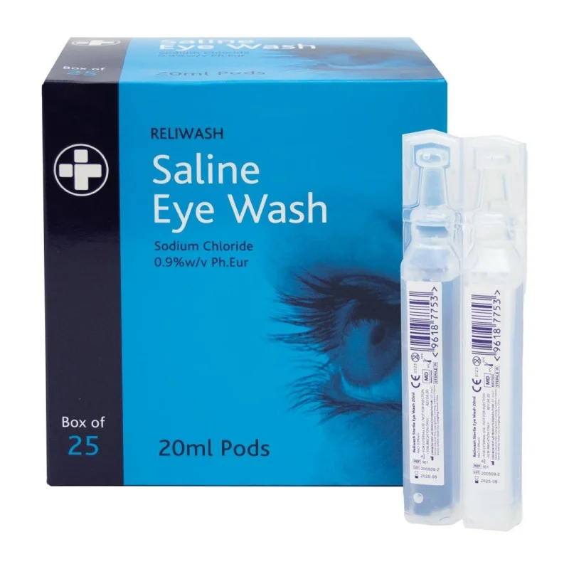 Prix Promo Gouttes Oculaires Salines Stériles 20 ml - Lot de 25