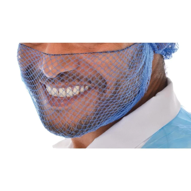 Nouvelle Collection Filets à Barbe Bleus - Taille Unique - Lot De 50
