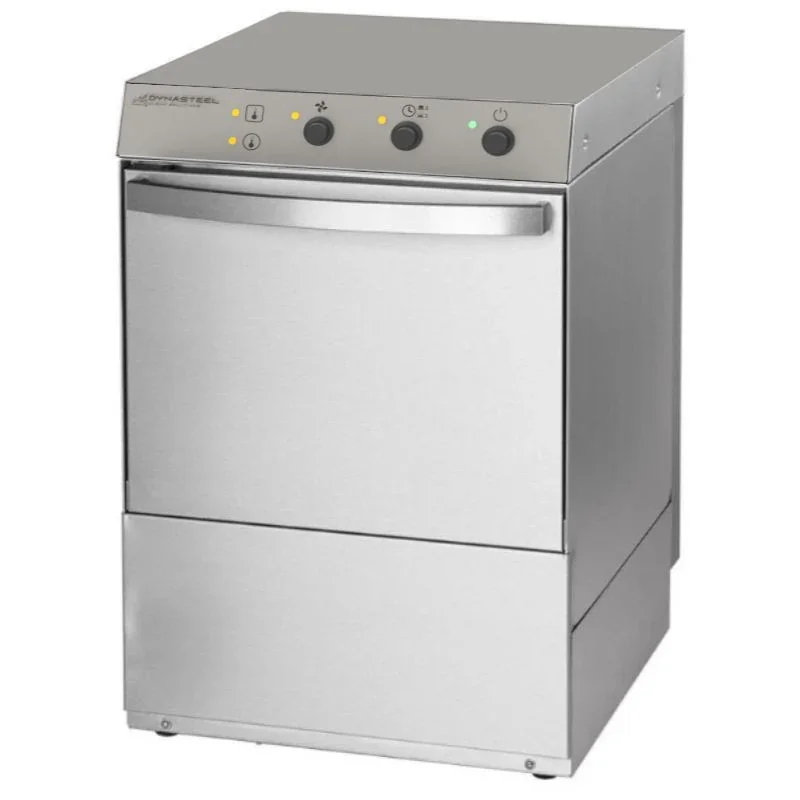 Offre Exclusive Lave-Verre Professionnel avec Doseur de Liquide de Rinçage et Détergent et Pompe de Vidange - 35 x 35 cm