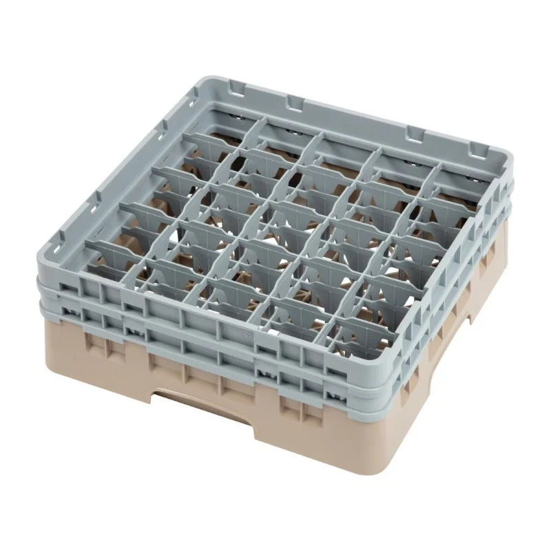Casier À Verres 25 Compartiments Camrack Beige Hauteur - L 500 x P 500 mm Bon Plan