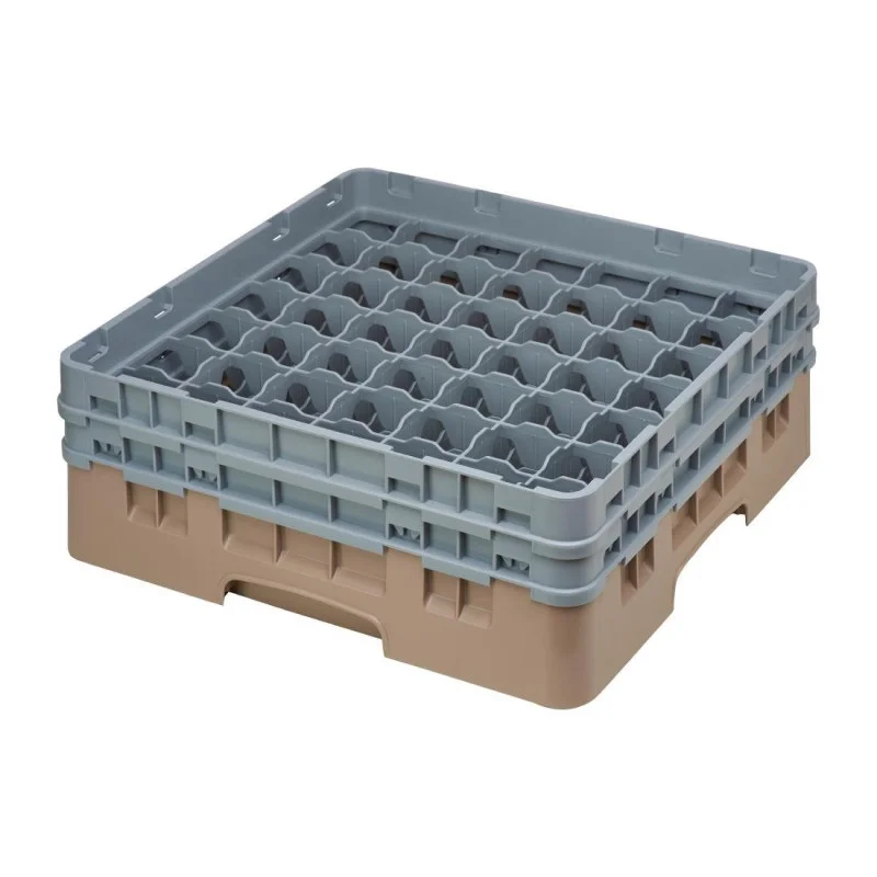 Casier à Verres 49 Compartiments Camrack Beige - Hauteur Max 215 mm Nouvelle Collection