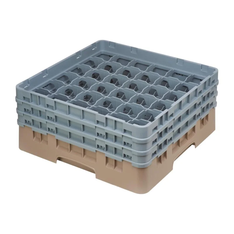 Casier à Verres 36 Compartiments Camrack Beige Hauteur Max - 174 mm Prix Cassé