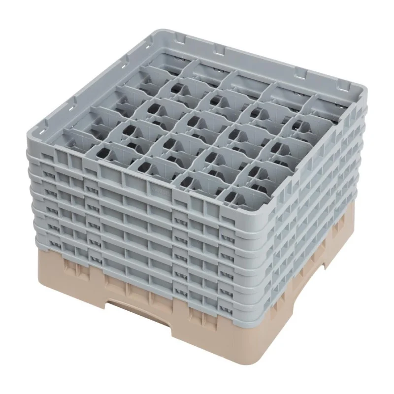 Casier À Verres 25 Compartiments Camrack Beige - L 500 x L 500 mm Offre Du Jour