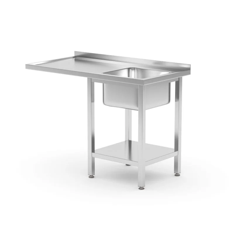 Promotion Saisonnière Table de Chargement pour Lave-vaisselle avec Évier à Droite et Étagère