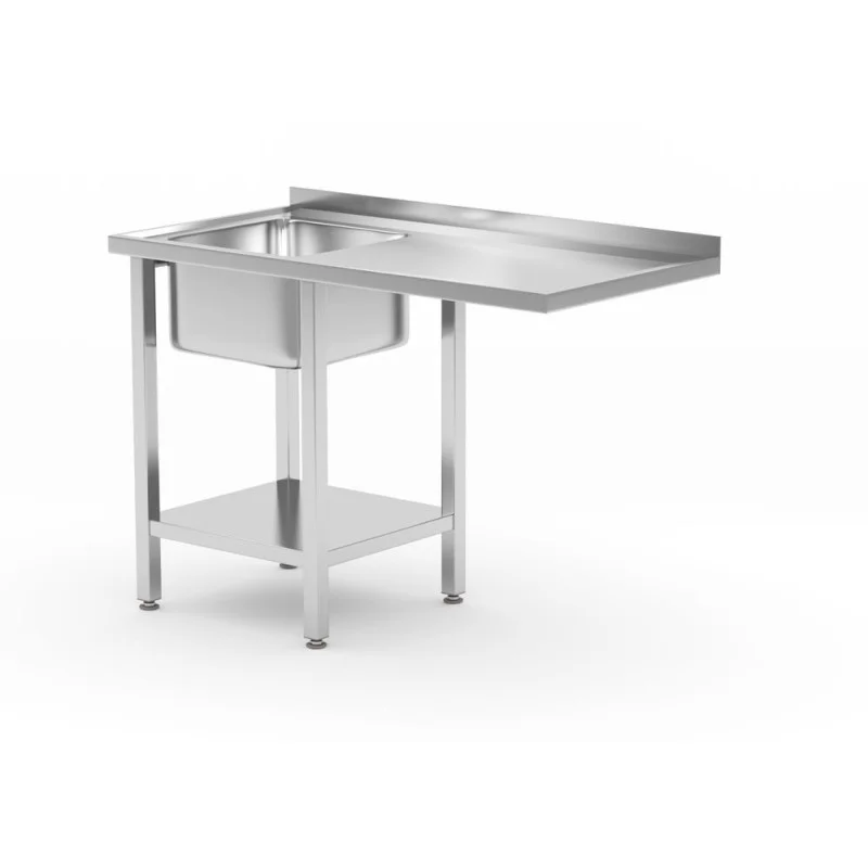 Produit De Marque Table de Chargement pour Lave-vaisselle avec Évier à Droite et Étagère