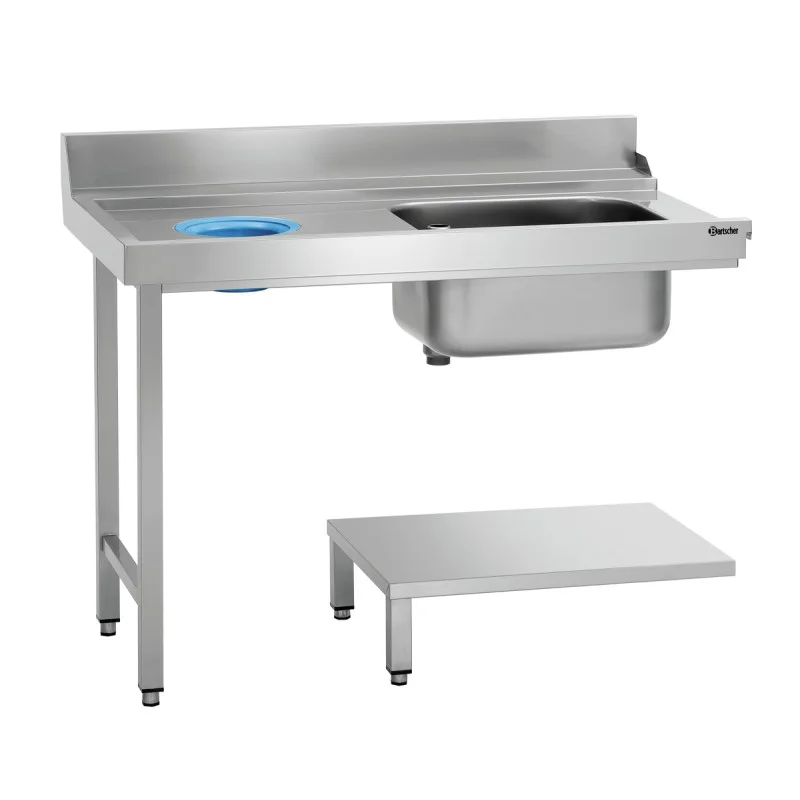 Prix Réduit Table de Tri avec 1 Bac et 1 Trou Vide Déchet - Gauche - L 1200 x P 720 mm