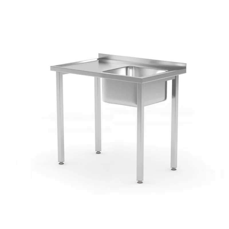 Plonge 1 Bac à Droite Kitchen Line - P 600 x L 800 mm Haute Qualité