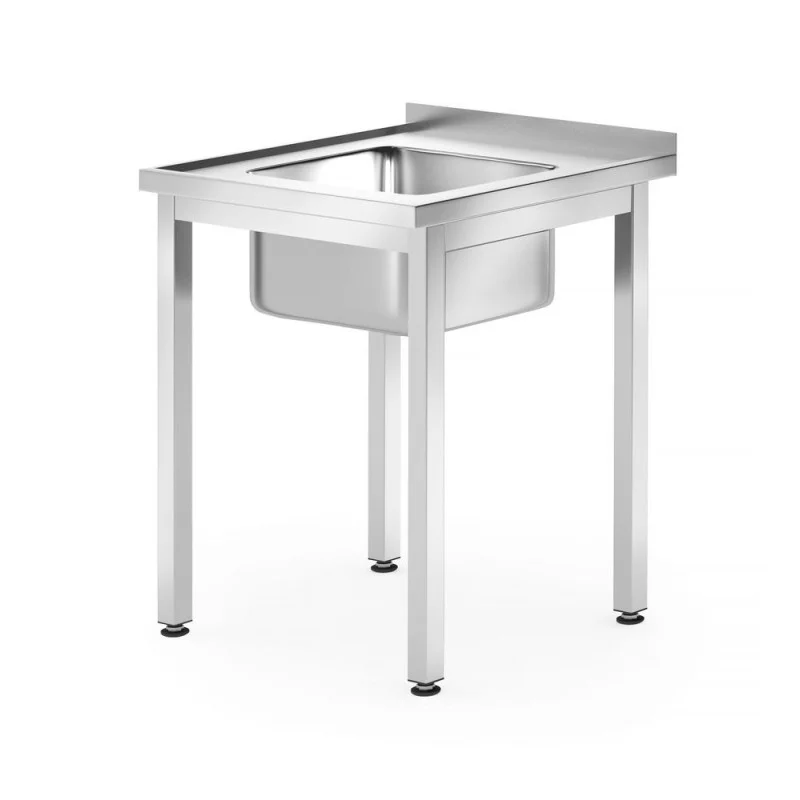 Plonge 1 Bac Central Profi Line - P 600 x L 600 mm Certifié