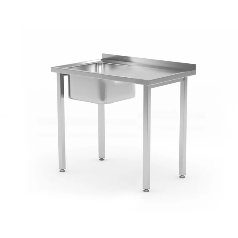 Plonge 1 Bac à Gauche Kitchen Line - P 600 x L 800 mm Achat Immédiat