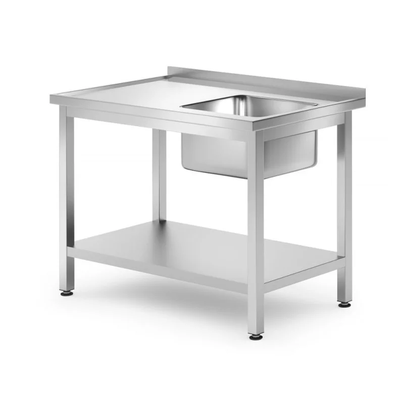 Plonge 1 Bac à Droite Profi Line avec Étagère - P 700 x L 1000 mm Acheter En Ligne