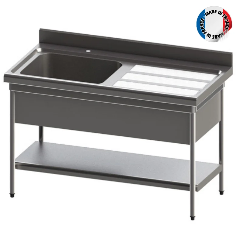 Nouvel Arrivage Plonge Standard 1 Bac avec Cache-Cuve - P 700 - L 700 mm