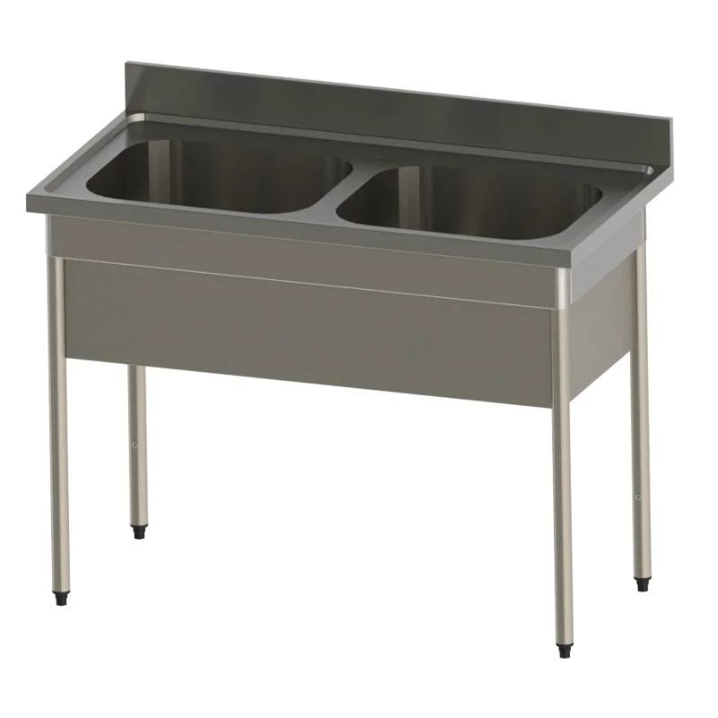 Achat Immédiat Plonge 2 Bacs avec Cache Cuve - Série 600 - L 1200 mm