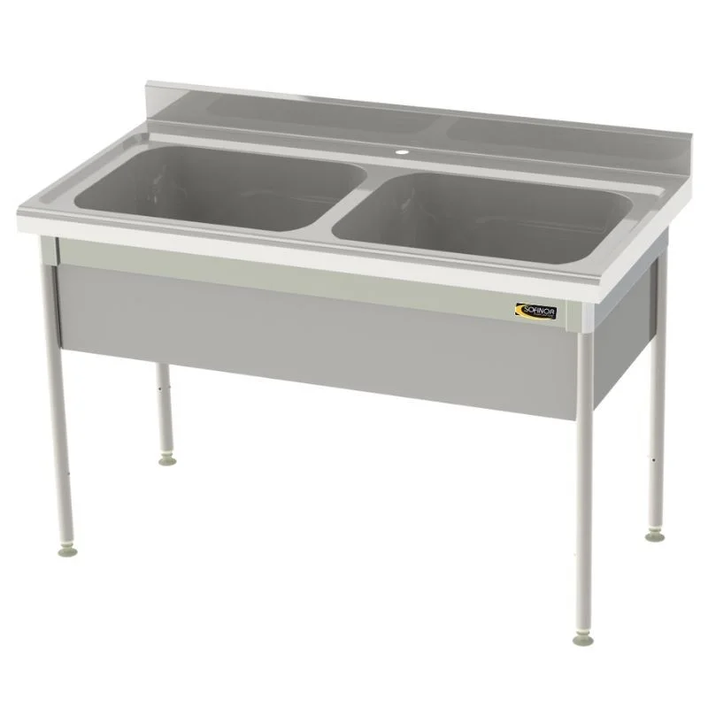 Plonge 2 Bacs avec Cache-Cuve - P 700 - L 1500 mm Commande En Gros