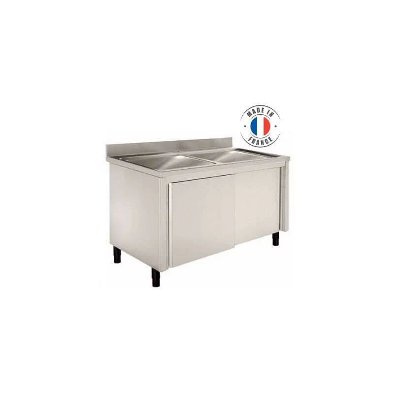 Affaire À Saisir Meuble Plonge à 1 Bac et Egouttoir à Gauche - L 1200 mm - Série 700