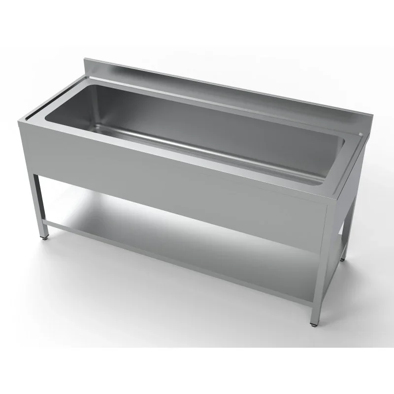 Plonge 1 Bac avec Dosseret et Étagère - L 1800 x P 700 mm Achetez Aujourd’hui
