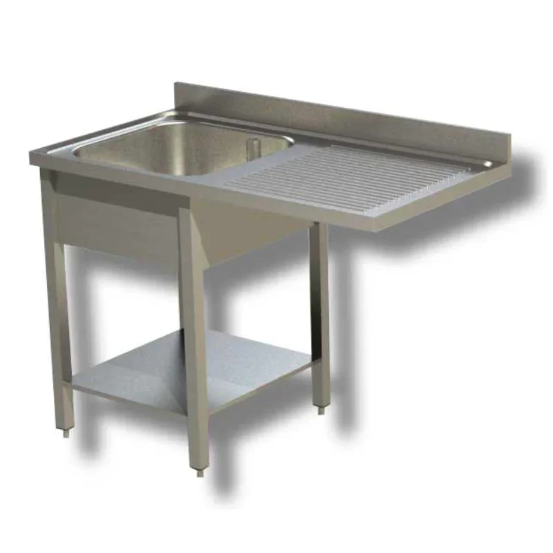 Prix Choc Plonge avec Passage Lave-Vaisselle et Egouttoir à Droite - 1200 x 600 mm