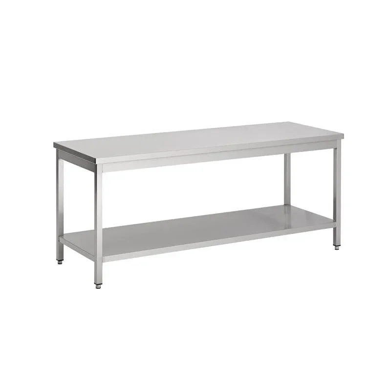 Table Inox avec Etagère - L 800 x P 600 mm Top Vente
