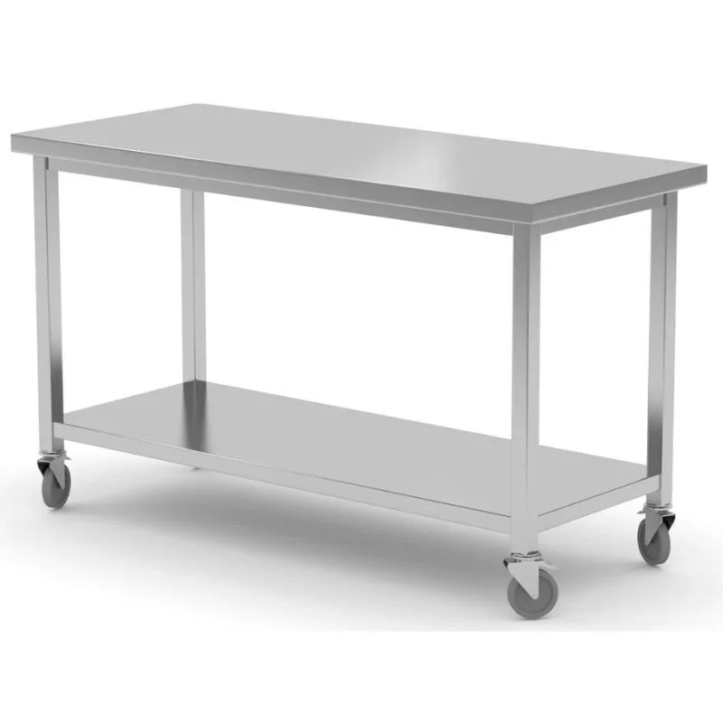Populaire Table Mobile avec Étagère-Vissée - 1200 x 600 mm