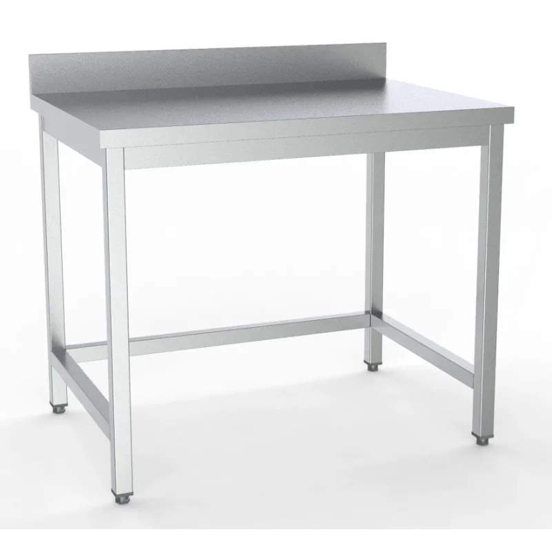 Table Inox avec Dosseret - L 2000 x P 600 mm Promotion