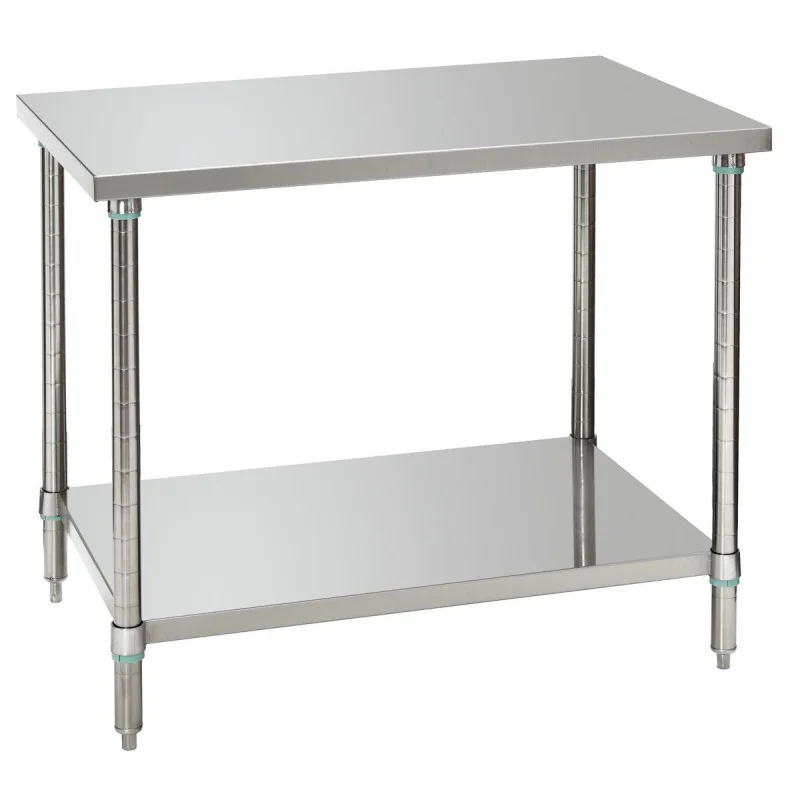 Produit De Marque Table de Travail Inox avec Etagère Basse - P 700 mm - L 1000 mm