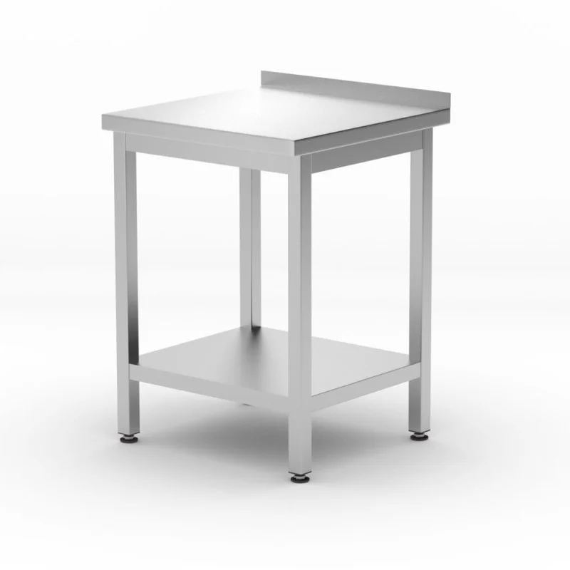 Table de Travail Murale Kitchen Line avec Étagère - P 600 x L 600 mm Must-Have