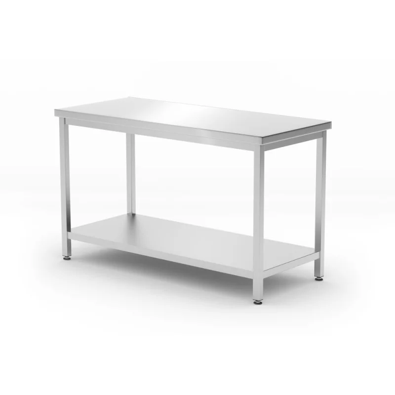 Table de Travail Centrale Kitchen Line avec Étagère - P 600 x L 1200 mm Vente Directe