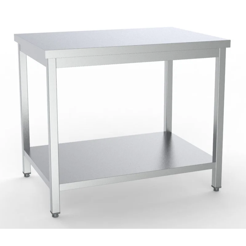 Réduction Table Inox avec Etagère - L 2000 x P 600 mm