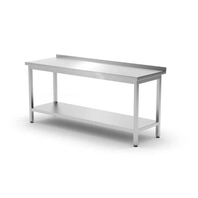Dernier Modèle Table Murale Profi Line avec Étagère - L 1800 x P 600 mm