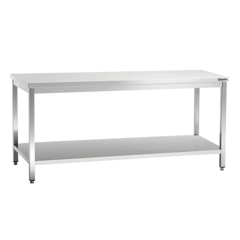 Acheter Direct Table de Travail Inox avec Etagère Basse - P 600 mm - L 1800 mm