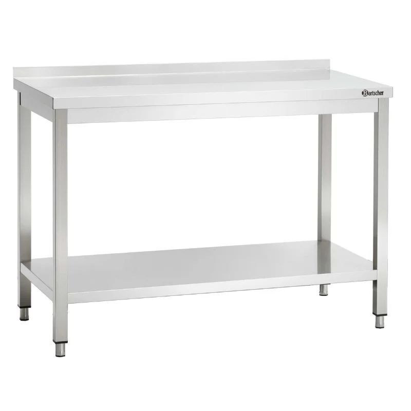 Table Inox avec Dosseret - L 2000 x P 700 mm Nouvelle Collection