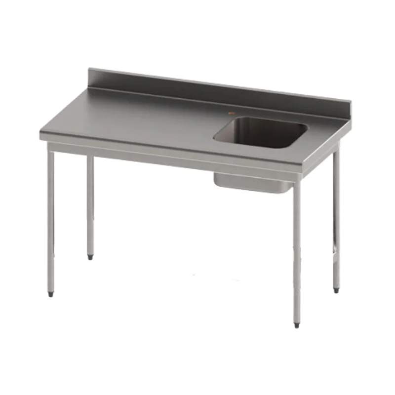 Expédié Aujourd’hui Table du Chef Rayonnée - Cuve à Droite - L 2000 x 700 mm