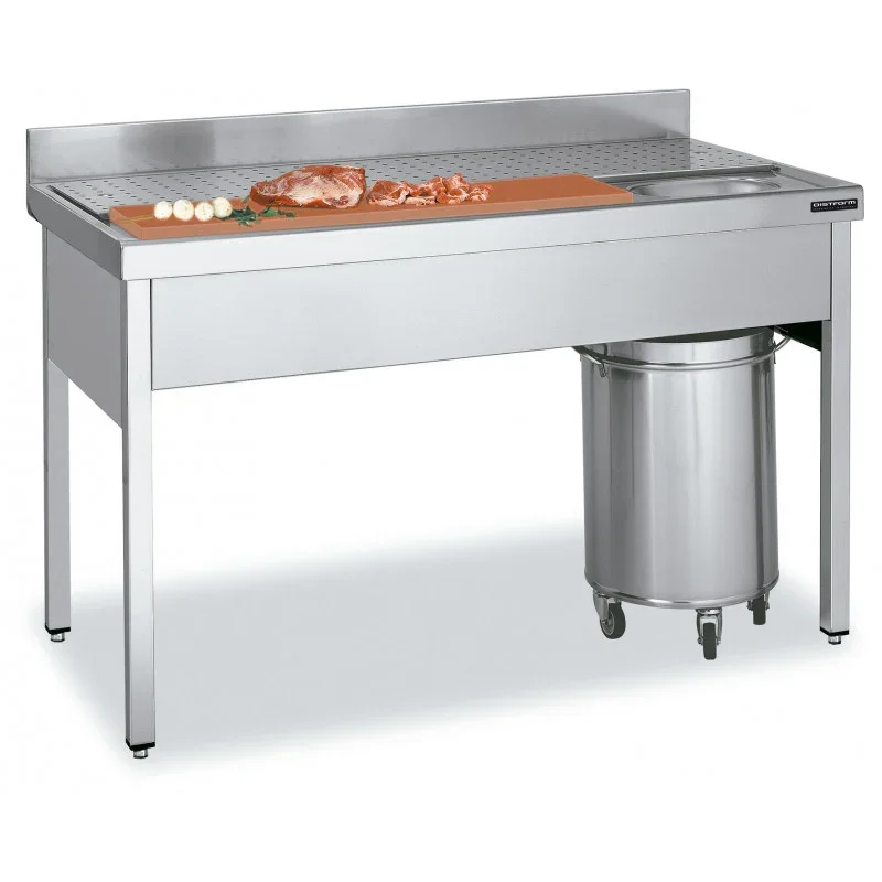 Promotion Table de Découpe en Inox pour Viandes et Poissons - L 1400 x P 700 mm