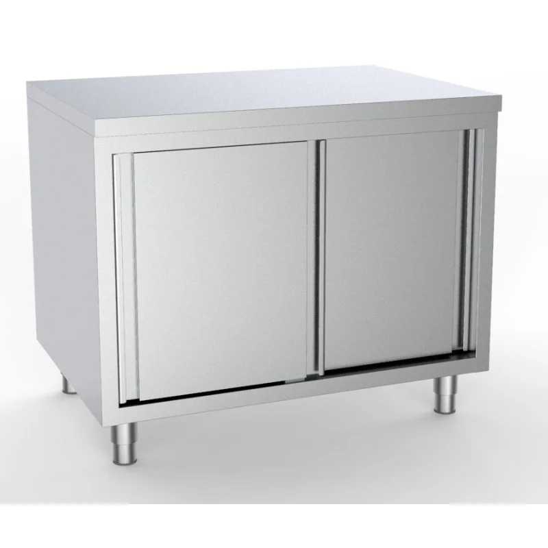 Achetez Aujourd’hui Meuble Inox Bas à 2 Portes Coulissantes - L 1000 x P 700 mm