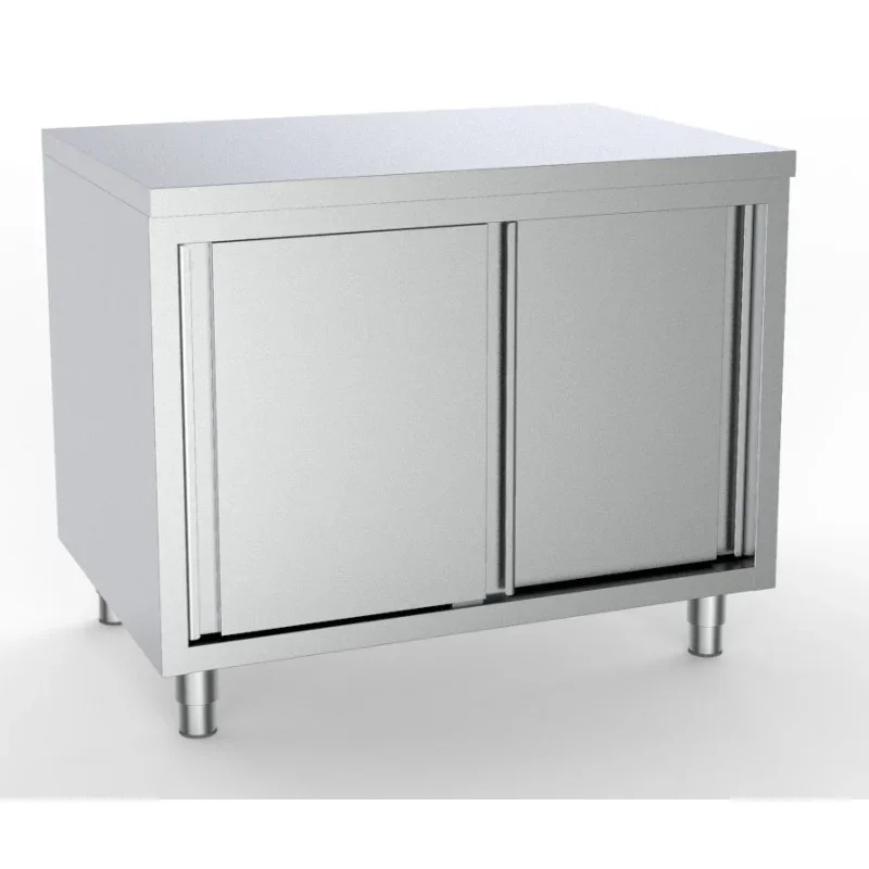 Petit Prix Meuble Inox Bas à 2 Portes - L 2000 x P 700 mm