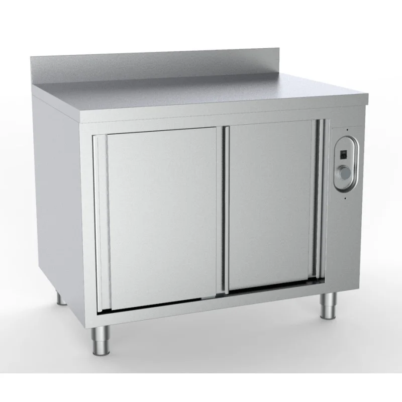 Dernière Chance Armoire Chauffante avec Dosseret à 2 Portes - L 1800 x P 700 mm