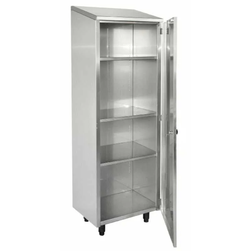 Expédié Aujourd’hui Armoire Inox Haute 1 Porte Battante - Largeur 475 mm